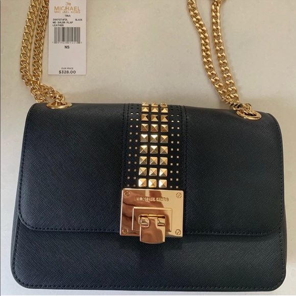 ✨Michael Kors Tina Medium Shoulder Flap Bag - Picture 1 of 9